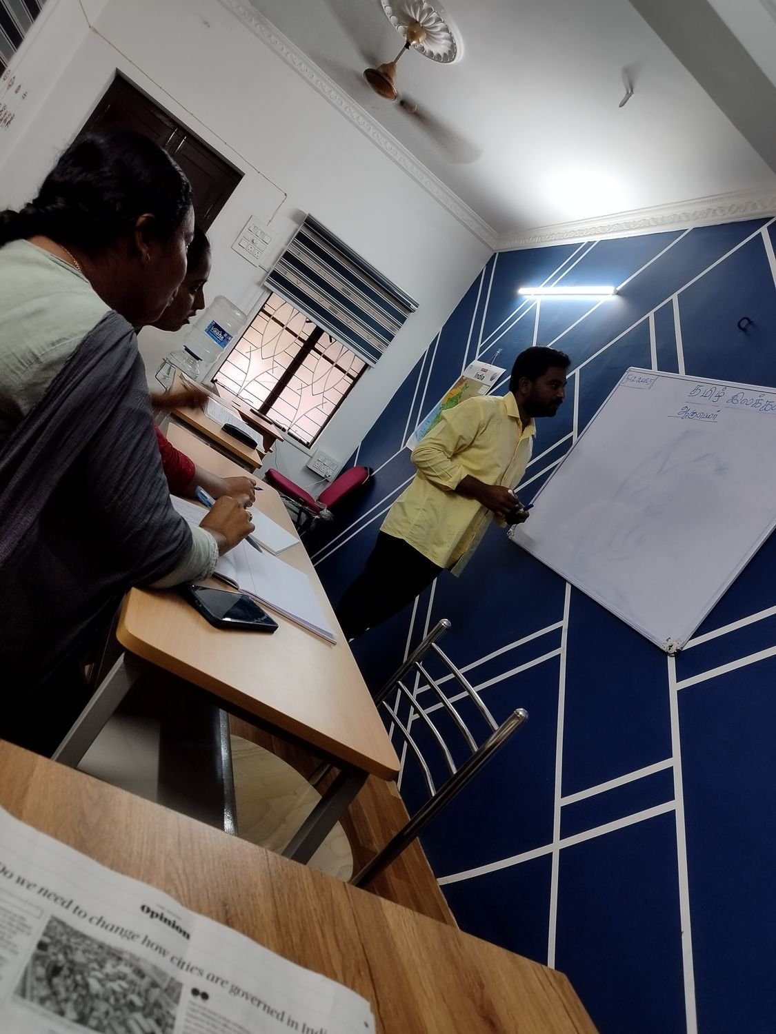 Adhira IAS Academy team during a mentoring session
