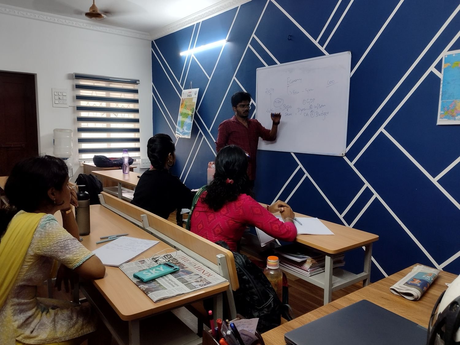 Adhira IAS Academy team with aspirants at the Pollachi centre